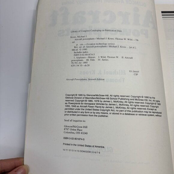 Aircraft Powerplants by Thomas Wild GLENCOE Aviation Technology Series 7th - Picture 11 of 15